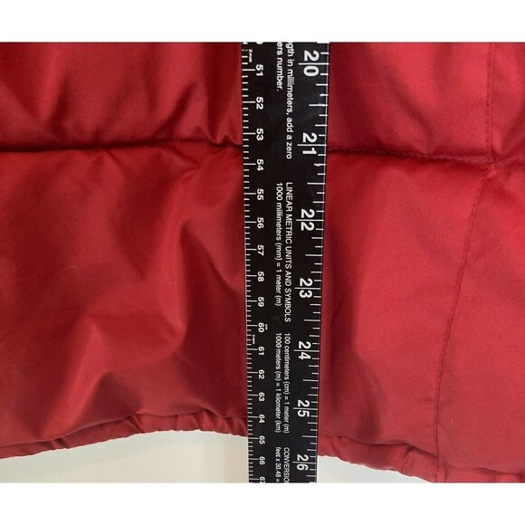 U.S. Polo Assn. Women’s Red Puffer Zip Up Jacket Coat (No Hood) Size M - Picture 10 of 12